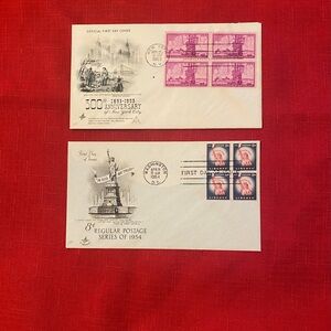 First Day Issue Cover Honoring New York City’s 300th (1653 - 1953) Anniversary +